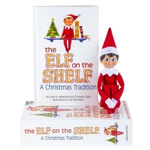 THE ELF ON THE SHELF Elf Figure and Book Story Set Christmas Holiday Tradition